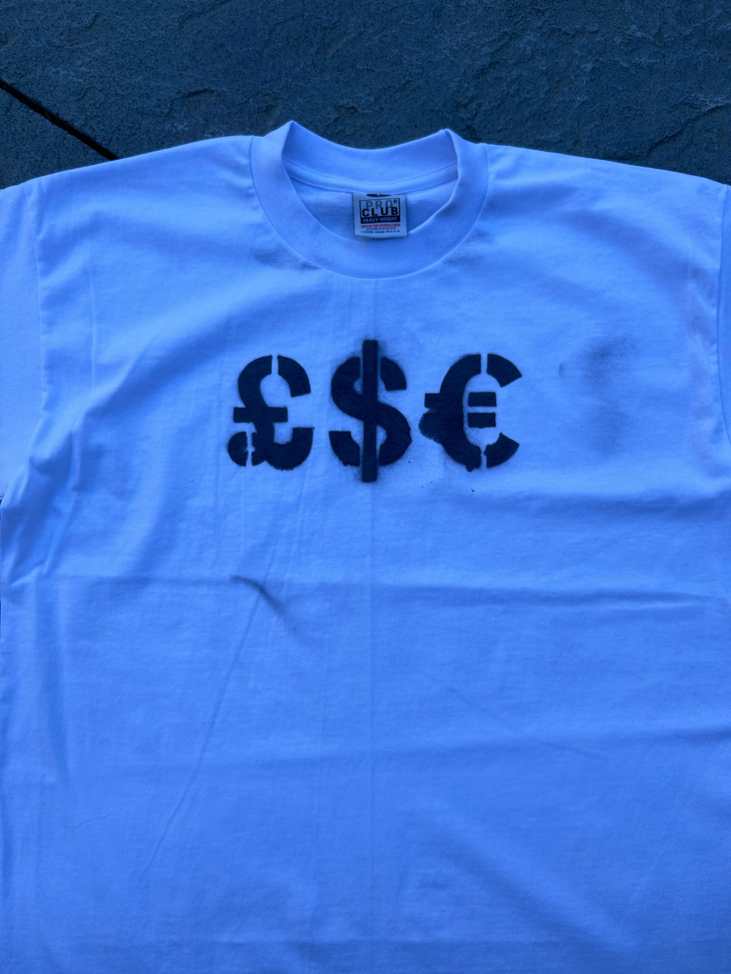 YYY currency shirt