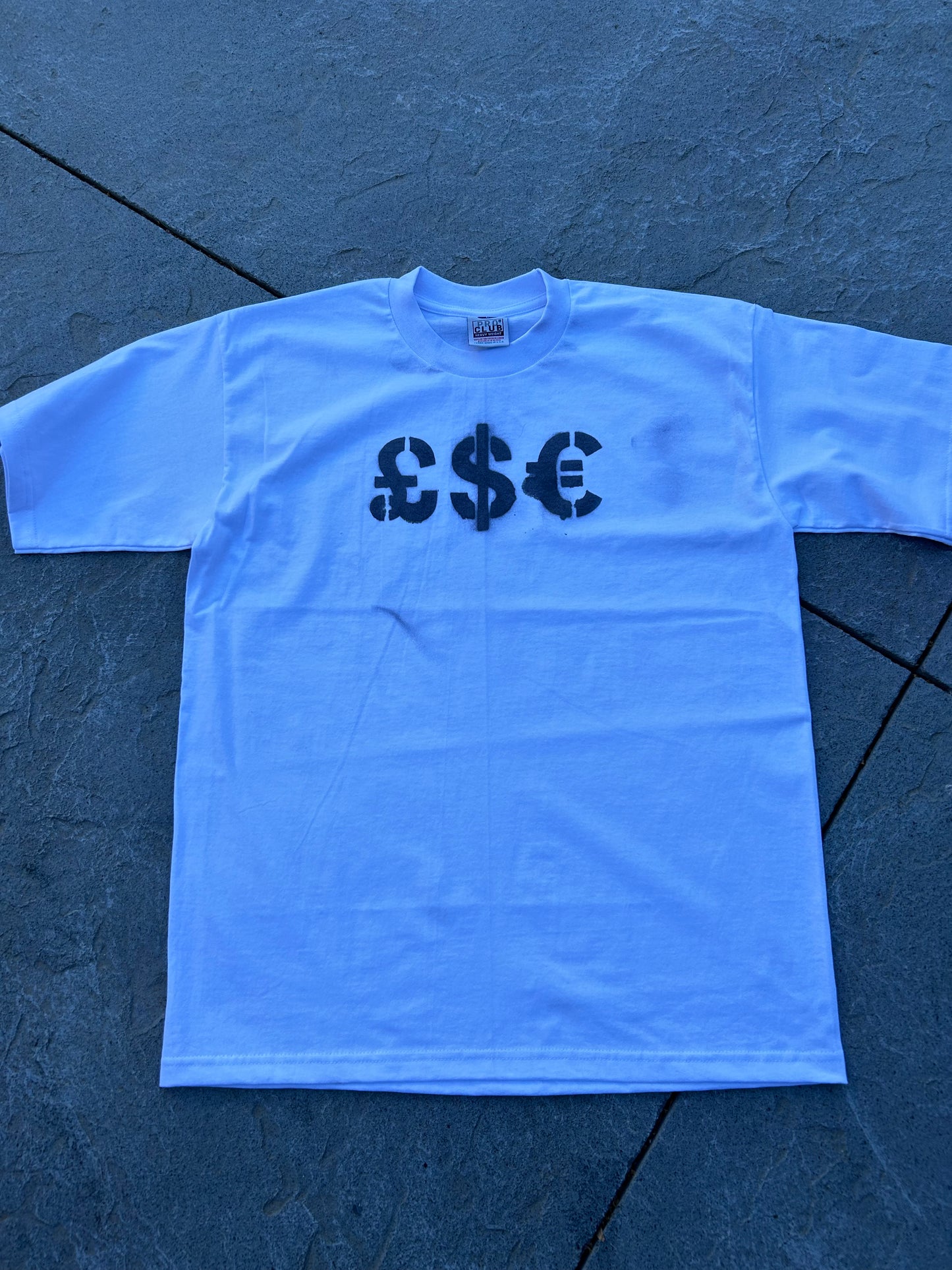 YYY currency shirt